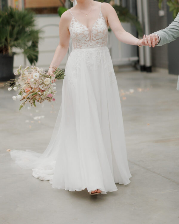 Brautkleid leicht und verspielt