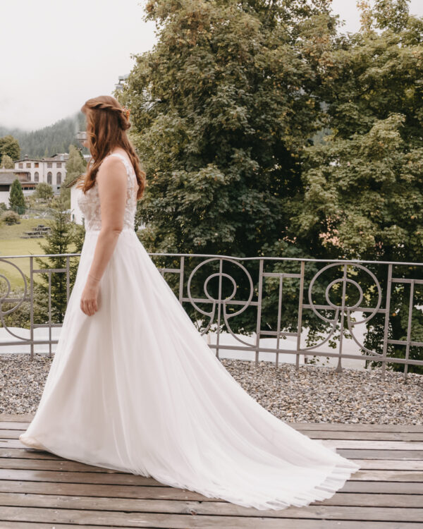 Brautkleid fein fliessend
